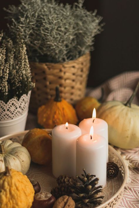 Embrace the autumn aesthetic with 6 easy eco-friendly Halloween décor ideas. Perfect for creating a cozy, sustainable atmosphere that captures the magic of fall! 🍁🎃 #EcoFriendlyDecor #AutumnAesthetic #FallVibes #HalloweenDecor #SustainableLiving Free Fall Wallpaper, Berry Sorbet, Artisan Candles, Fall Table Decor, Cute Home Decor, Fall Table, White Candles, Autumn Cozy, Fall Wallpaper