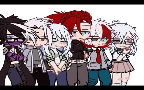 Gacha Mha Oc, Gacha Todoroki, Todoroki Oc, Mha Gacha, Todoroki Family, Mha Fanart, Mha Oc, Gacha Outfit, Sonic And Amy