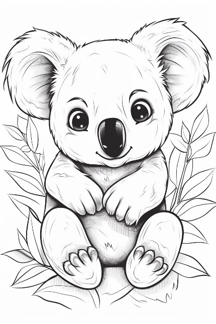 Koala Drawing Sketches, Koala Bear Drawing, Cute Koala Drawing, Koala Doodle, Koala Cartoon, Koala Tattoo, Koala Drawing, Koala Illustration, Realistic Mermaid