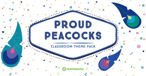 Proud Peacocks Classroom Theme Pack Teaching Resource Pack | Teach Starter Peacock Theme Decoration, Palfish Classroom Background, Peacock Classroom Theme, Peacock Feather Themed Party, Peacock Theme Ballons, Classroom Jobs Display, Student Rewards, Peacock Theme, Sticker Chart