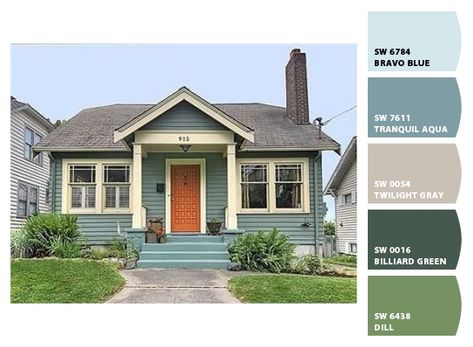 ColorSnap by Sherwin-Williams – ColorSnap by Nicole M. Composed Sherwin Williams, Sherwin Williams Composed, House Colour, Exterior House Color, Cottage Exterior, Exterior Paint Colors For House, Celadon Green, House Color, House Exteriors