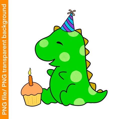 Dinosaur Birthday Party Drawing, Birthday Dinosaur Drawing, Topper Dino Baby, Dino Cartoon, Topper Dino, Cute Dianousor Cartoon, Happy Birthday Dinosaur, Dinosaur Birthday Illustration, Gecko Art