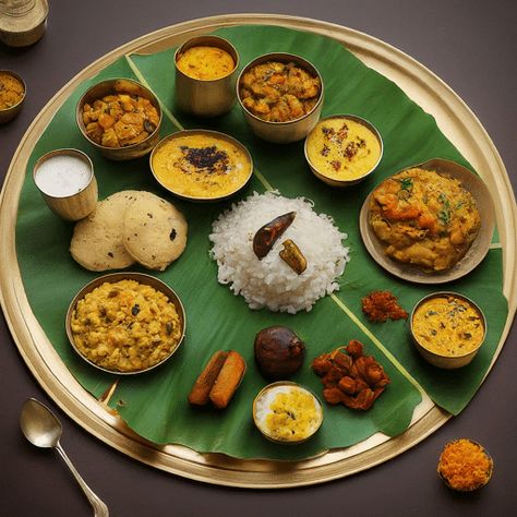 18 Must-Try Kerala Dinner Recipes    Kerala is famous for its wonderful food. The traditional dinner recipes there are full of lovely flavours and smells. The coastal land and green plants of Kerala shape these dishes.… Kerala Traditional Food, Indian Bread Naan, Coastal Food, Vegetarian Rice Recipes, Theme Board, Vegetarian Sides, Kerala Food, Vegetarian Side Dishes, Vegetarian Curry