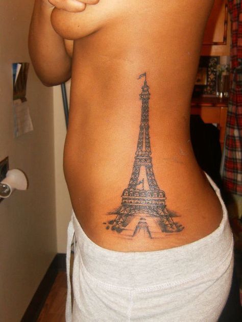 Eiffel Tower Tattoos Of Women, Eiffel Tower Tattoo, Tower Tattoo, Pirate Ship Tattoos, Paris Tattoo, Women Tattoos, Ship Tattoo, Matching Tattoo, Discreet Tattoos