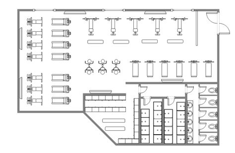 A free customizable gym design floor plan template is provided to download and print. Quickly get a head-start when creating your own gym design floor plan. Gym And Spa Floor Plan, Gym Floor Plan Layout, Small Gym Floor Plan, Gym Layout Design Floor Plans, Small Gym Layout, Gym Design Plan, Gym Design Architecture, Gym Plan Architecture, Game Room Floor Plans