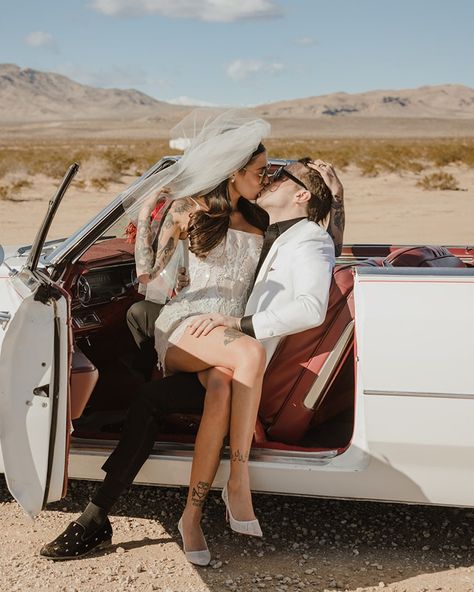 "Meeting in the middle of the desert always made me nervous" A little day-after Vegas wedding shoot in the desert at the dried lake beds and a nod to Scorsese's iconic film, Casino 🎰 #desertwedding #vegaswedding #lasvegas #lasvegaswedding #elopementphotographer Vegas Wedding Desert, Vegas Desert Wedding, Vegas Wedding Ideas, Vegas Photoshoot, Vegas Photos, Casino Wedding, Las Vegas Photos, Las Vegas Weddings, Thursday Night