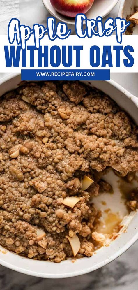 Enjoy the classic flavors of apple crisp with this easy recipe made without oats. The crisp and buttery topping paired with tender spiced apples makes for a delicious, comforting dessert that’s perfect for fall or any time of the year! Apple Crisp Recipe Without Oats, Apple Crisp No Oats, Apple Crisp Without Oats, Easy Apple Crisp, Canned Apple Pie Filling, Apple Crisp Recipe, Apple Crisp Easy, Comfort Desserts, Apple Varieties