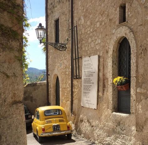 P I N T E R E S T // Nerualedaj Italy 1983, Italy Vibes, Italy Summer, Yellow Car, Dissociation, Italy Aesthetic, Europe Summer, Italian Summer, Northern Italy