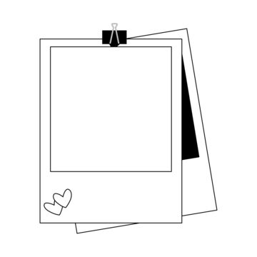 Polaroid Photo Drawing, Polaroid Clipart, Polaroid Frames, Cricut Hacks, Base Drawing, Polaroid Frame, Story Post, Polaroid Photos, Simple Photo