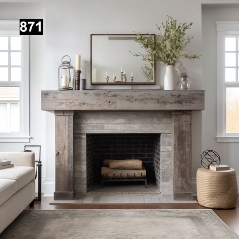 Live edge mantel ideas