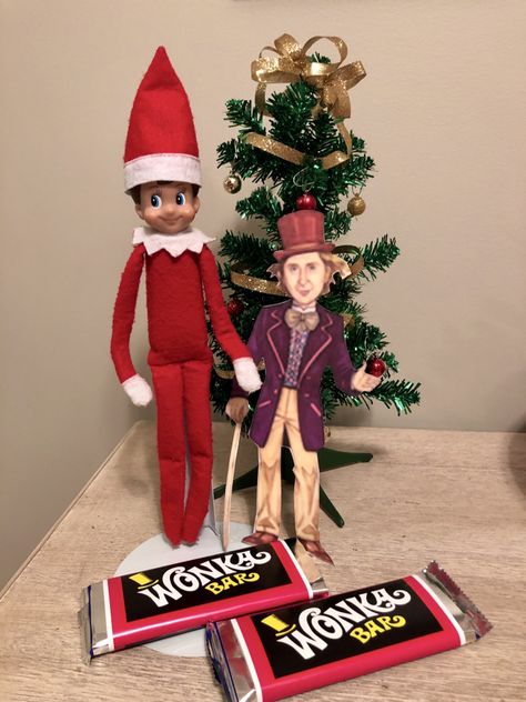 Willy Wonka Elf On The Shelf, Bad Elf, Elf Shelf, Elf Activities, Elf Ideas, Willy Wonka, Shelf Ideas, On The Shelf, Christmas Elf