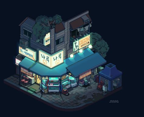 Naru | about 9:00PM#pixelart #isometric #townscapepic.twitter.com/UZuqn718tz How To Pixel Art, Pixel Art Landscape, Bangunan Minecraft, Isometric Drawing, Pixel Art Tutorial, Cat City, 8bit Art, Isometric Art, Isometric Design