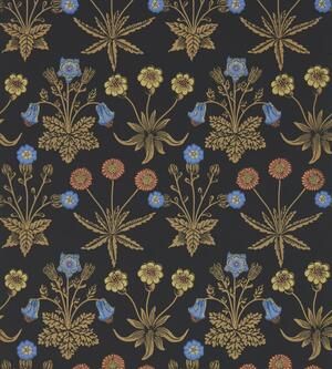 William Morris Wallpaper, Morris Wallpapers, Daisy Wallpaper, Colorful Tapestry, Wallpaper Interior, William Morris Designs, The British Museum, Jewel Colors, Strawberry Fields