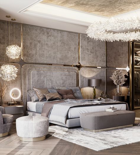 Bedroom Design Luxury, Elegant Bedroom Design, Bedroom Design Modern, Luxury Bedroom Furniture, Bedroom Interior Design Luxury, Modern Luxury Bedroom, Luxury Bedroom Design, Bad Inspiration, Bed Design Modern