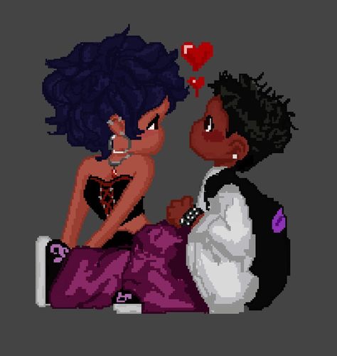 Black Cartoon Couple Aesthetic, Black Couples Cartoon Aesthetic, Black Cartoon Couples Drawings, Black Love Cartoon Aesthetic, Y2k Matching Pfp Couple Black, Couples Cartoon Drawing, Black Couple Pfp Matching, Cartoon Couple Black, Black Matching Pfp Couple