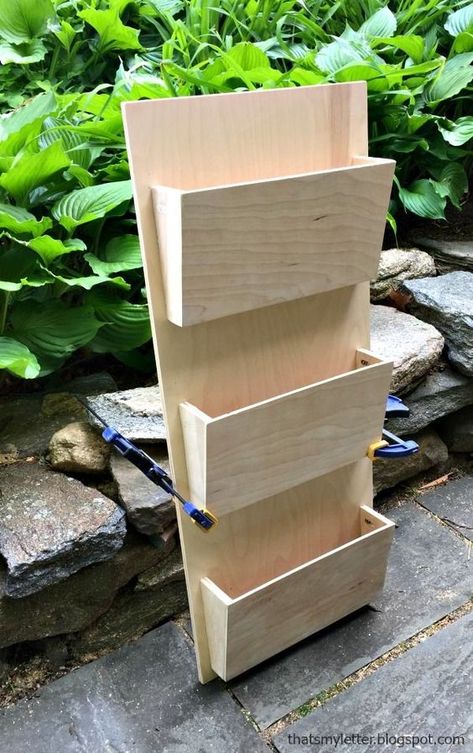 Nothing fancy today folks, just a simple mail sorter I built for my neighbor.  I thought I’d share the plans because it’s a build with purpose that might be useful to some readers. My neighbor has three kids so she wanted a mail slot for each one.  The boxes are 12″ wide x 7″ deep... Read more Diy Desk Organization, Diy Mail Organizer, Wall File Organizer, Diy Mail, Mail Organizer Wall, Mail Sorter, Wall File, Mail Slot, Desk Organization Diy