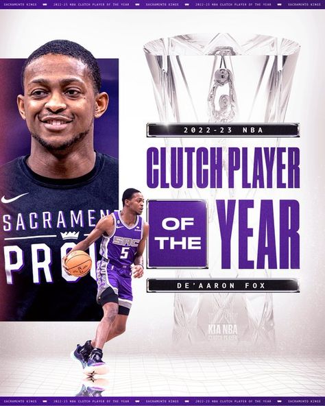 Mr. Clutch 🦊 @swipathefox wins the first ever @NBA Clutch Player of the Year award! University Of Ky, Sports Marketing, Sports Awards, Sports Graphic Design, Sacramento Kings, Photoshop Editing, College Basketball, Award Winner, Sacramento