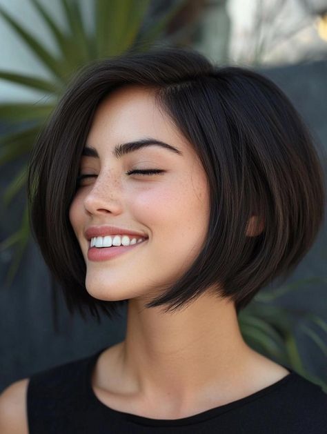 Chic and Versatile Angled Bob Haircut for a Modern Look Angled Short Bob, Angled Bob Haircut, Short Angled Bobs, Angled Bobs, Angled Bob Haircuts, Oval Face Haircuts, Great Haircuts, French Braid Hairstyles, Angled Bob