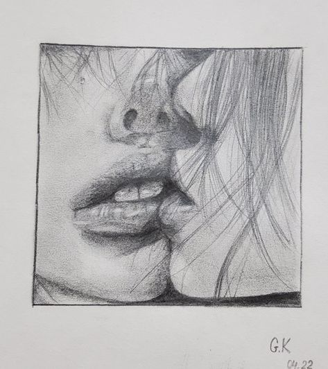 #sketch #kiss #for you People Kissing Sketch, How To Draw Two People Kissing Sketch, Romantic Artwork Drawing, How To Draw People Kissing, Kiss Draw Reference, Kissing Draw Reference, Wlw Sketch, Him Sketch, Kissing Sketch