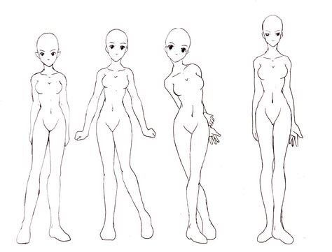 Female base set by Sajiri on DeviantArt Drawing Anime Bodies, Human Body Drawing, Female Base, Figure Drawing Reference, Body Drawing, Female Body, Drawing Videos, Human Figure