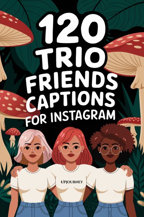 120 Trio Friends Captions for Instagram Photo Captions With Friends, Trio Best Friends Quotes Funny, Insta Quotes For Friends, Trio Friend Group Quotes, Trio Photo Captions, 3 Friends Quotes Funny, Ig Captions For Trio Friends, Best Friend Quotes Trio, Trio Caption Ideas