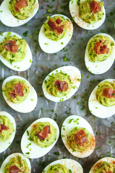 Avocado Deviled Eggs - Damn Delicious Grocery Shelves, Avocado Deviled Eggs, Honey Baked, Honey Baked Ham, Baking With Honey, Deviled Eggs Recipe, Eggs Recipe, Baked Ham, Man Food