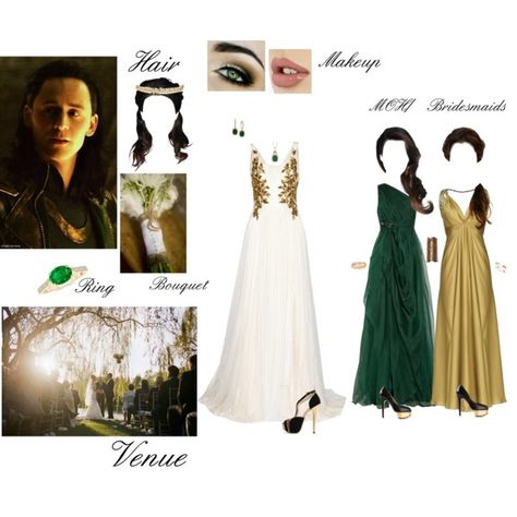 Loki Wedding Loki Wedding, Avengers Wedding, Asgardian Dress, Marvel Inspired Outfits, Princess Inspired Outfits, Avengers Outfits, Avengers Imagines, Loki Avengers, Superhero Fashion