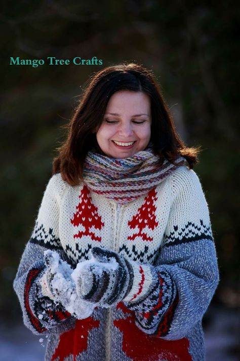 Mary Maxim Roots sweater pattern review from Mango Tree Crafts. Roots Sweater, Roots Clothing, Messy Bun Hat Crochet Pattern, Bun Hat Crochet Pattern, Crochet Bun Hat, Messy Bun Hat Pattern, Messy Bun Hat Crochet, Crochet Messy Bun, Cowichan Sweater