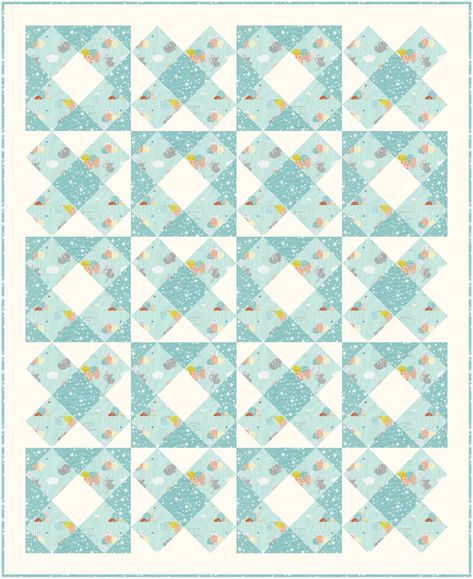 Free 3 Yard Quilt Pattern: Mosaic Tiles 3 Colour Quilt Pattern, Three Colour Quilts, Two Fabric Quilts, Tiles Quilt Pattern, Free Quilt Patterns Printables, Kid Quilts Patterns, Kid Quilts, Simple Quilts, Tiled Quilt