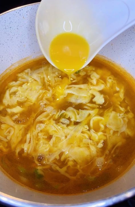 Egg Drop Soup {easy 10-minute recipe!} | Ms Shi's Asian Recipes Egg Drop Soup Recipe Authentic, Egg Drop Soup Easy, Chinese Egg Drop Soup, Quick Comfort Food, Egg Drop Soup Recipe, Chinese Egg, Soup Easy, Hot And Sour Soup, Egg Drop Soup