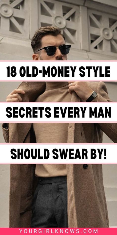 Hey Bro! Want to level up your style game? We've got you! Discover old money men outfit ideas and tips for every occasion. Unveil the secrets of old money mens style winter, old money mens style summer, old money mens style casual, and old money mens style formal. Find all the inspirational inspo you crave and more – so you can truly become the suave gent you were born to be! Old Money Mens Style, Old Money Men Outfit, Mens Dinner Outfit, Old Money Outfits Ideas, French Men Style, Outfits Ideas For Men, Turtleneck Outfit Men, Outfits For Big Men, Old Money Men