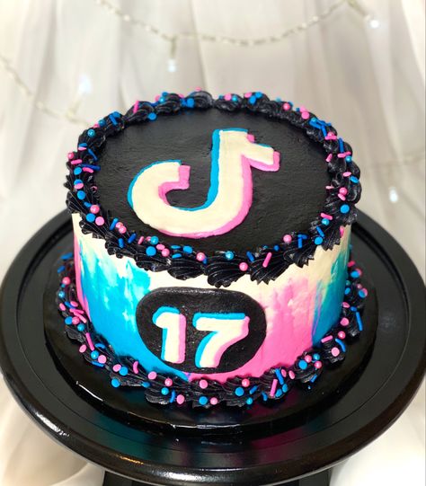 Tik Tok Cake, Tik Tok Birthday, Tiktok Cake, Cakes Pictures, 12th Birthday Cake, 14th Birthday Cakes, 13 Birthday Cake, Birthday Cakes For Teens, Birthday Cake Pictures