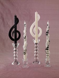 Musical Delights beeswax candles from the Knorr Beeswax Co. Music teacher Christmas gift? Music Themed Decor, Music Candle, Unity Candles, Pure Beeswax Candles, Musical Art, Music Decor, Treble Clef, Musical Notes, Music Themed