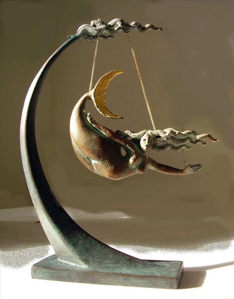 Fidelma Massey, Irish Artists, Mermaid Moon, Mermaid Sculpture, Mermaid Artwork, Sculpture Design, Mermaid Fairy, Sculptures Céramiques, 3d Sculpture