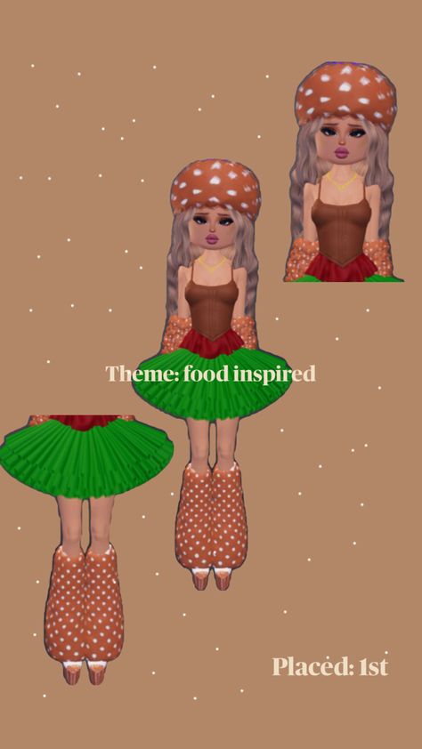 #dti #roblox Food Inspired, Dress To Impress