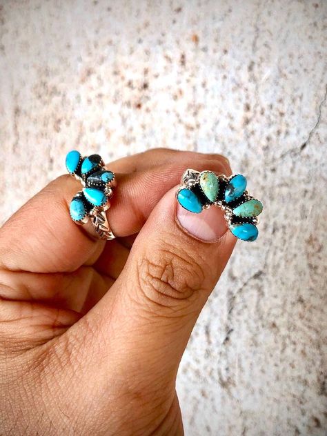 Turquoise Tiara, Western Ring, Turquoise Tuesday, Real Turquoise Jewelry, Genuine Turquoise Jewelry, Western Fashion Jewelry, Turquoise Wedding Band, Handmade Turquoise Jewelry, Vintage Turquoise Jewelry