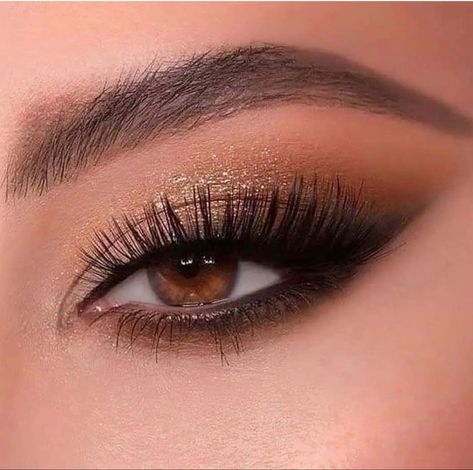 Makeup Novia, Make Up Yeux, Makeup Brown, Evening Eye Makeup, Ball Makeup, Make Up Gold, Eye Makeup Images, Wedding Eye Makeup, Prom Eye Makeup