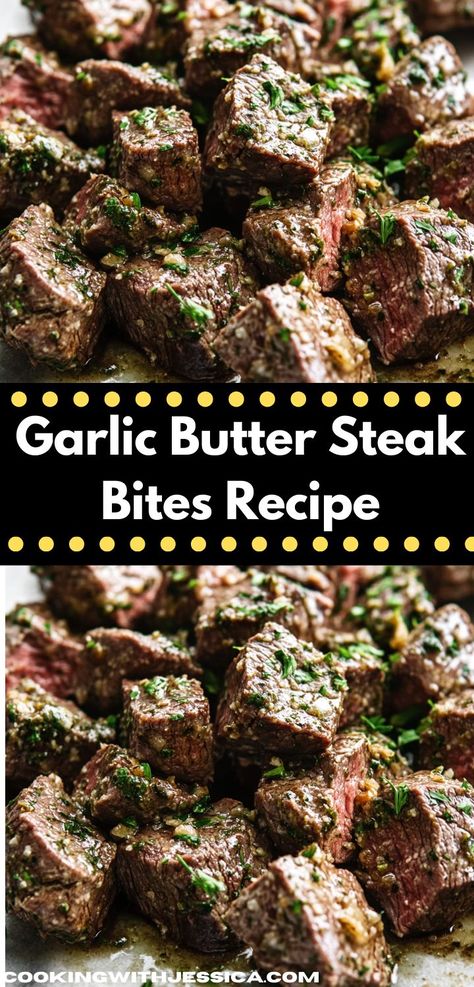 Searching for a family-friendly dinner that's both tasty and easy to make? This Garlic Butter Steak Bites recipe offers rich flavors in every bite, ensuring everyone at the table will be satisfied. Dinner Ideas Easy Beef, Tasty Ground Beef Recipes, Beef Ground Recipes, Butter Steak Bites Recipe, Simple Ground Beef Recipes, Delicious Ground Beef Recipes, Quick Beef Recipes, Beef Tip, Healthy Dinner Meals