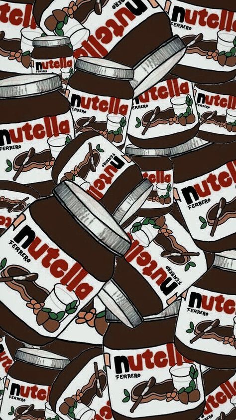 Nutella Wallpaper, Gouache Food, Pretty Backgrounds For Iphone, Iphone Backgrounds Nature, Minimalistic Wallpapers, Tumblr Pattern, Cupcakes Wallpaper, Candy Background, Cute Food Wallpaper