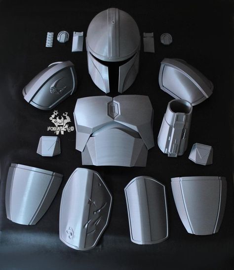 Mando Costume, Beskar Armor, Armor Template, Mandalorian Cosplay, Mandalorian Helmet, Helmet Armor, Cosplay Helmet, Mandalorian Armor, Large Fan