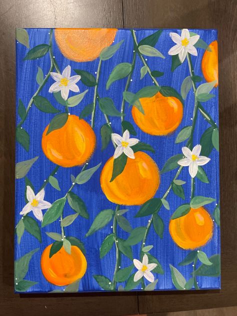 Easy Tempera Painting Ideas, 3 Mini Canvas Painting Ideas, Canvas Painting Ideas Mexican, Simplistic Painting Ideas On Canvas, Free Hand Painting Ideas, Canvas Summer Painting Ideas, Acrylic Orange Painting, Fun Simple Painting Ideas, Colorful Easy Paintings