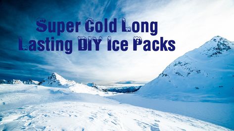 Here's a not so secret formula to get the absolutely coldest longest lasting DIY Ice pack. Use these for you drink and food cooler or to keep bait frozen. Diy Ice Pack For Cooler, Diy Ice Packs, Homemade Ice Pack, Ice Packs For Coolers, Diy Ice Pack, Food Cooler, Diy Air Conditioner, Diy Cooler, Freezer Packs