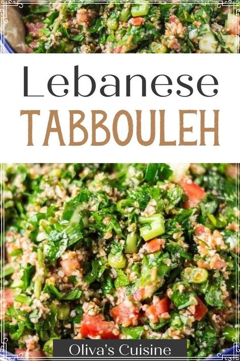 Easy Tabouli Recipe, Authentic Tabouli Recipe, Tabbouleh Recipe Traditional, Toubouleh Recipe, Tabuli Salad Traditional, Lebanese Cucumber Salad, Tebullah Salad, Tabulleh Recipe, Tabule Salad Tabbouleh Recipe