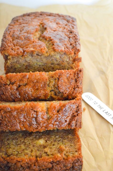 The Best Bite of Banana Bread – And A Chocolate Drizzle Spicy Banana Bread, Soft Banana Bread Recipe, 2 Loaf Banana Bread Recipe, Bannan Bread Recipe Moist, Banana Bread With Butter, Healthy Protein Banana Bread, Dense Banana Bread, Extra Moist Banana Bread, Best Easy Banana Bread