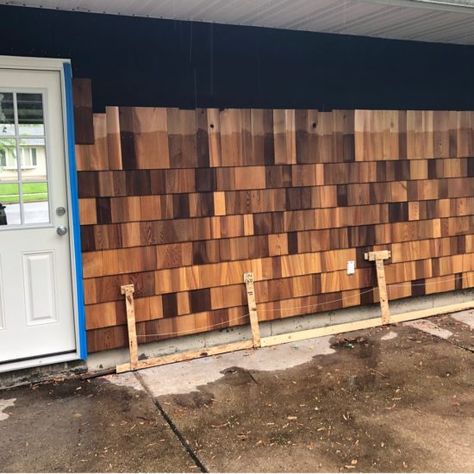 The case for a cedar shake accent wall. - Exterior Renovations: Madison Remodeling, Roofing, Siding and Windows Cedar Shakes Accent, Wood Shaker Siding Exterior, Cedar Wall Exterior, Cedar Shake Siding Accent White House, Cedar Shake Accent Exterior, Cedar Shingles Accent Exterior, Shaker Siding Exterior, Cedar Shake Siding Accent, Shaker Siding