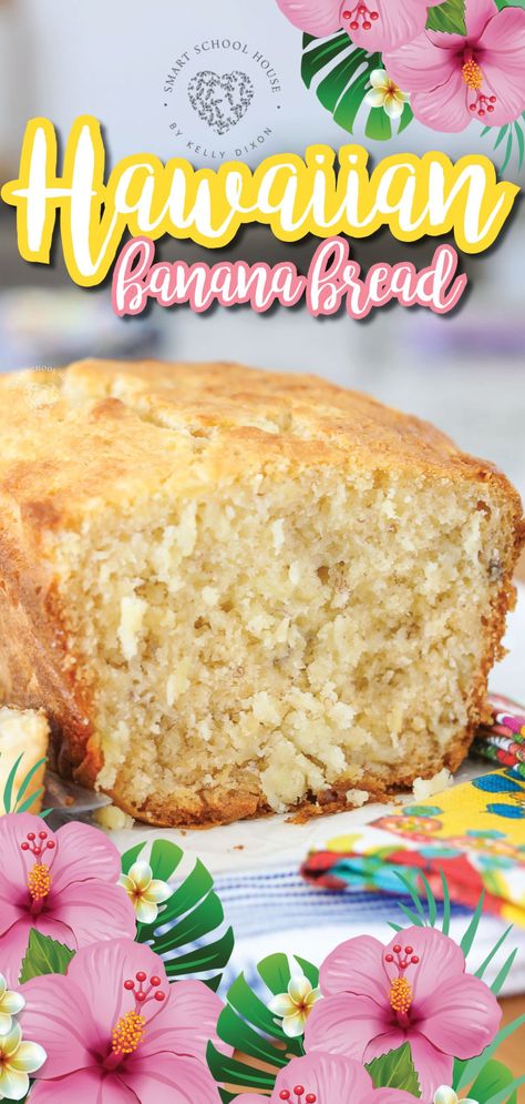 Hawaiian Banana Bread Recipe, Hawaiian Banana Bread, Pineapple Bread, Brunch Dessert, The Best Banana Bread, Best Banana Bread, Ripe Bananas, Hawaiian Food, Banana Bread Recipe