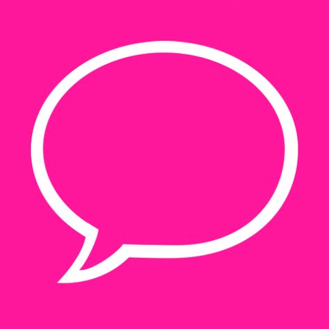 Hot Pink Message Icon, Message App Icon Aesthetic, Imessage App Icon, Tablet Customization, Imessage Icon, Phone Asthetic, Imessage App, Message Icon, Icons Pink