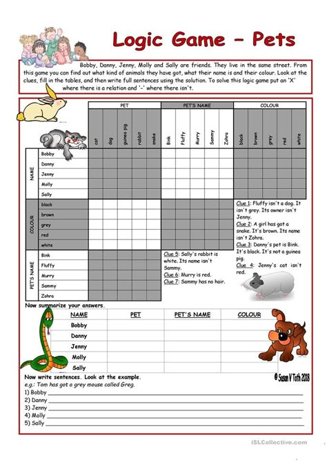 Logic Puzzles For Kids Free Printable, Logical Reasoning Worksheets, Logic Worksheets, Printable Logic Puzzles, Logic Puzzles For Adults, Logic Puzzles Brain Teasers, Logic Puzzles For Kids, Logic Games For Kids, Grid Puzzles