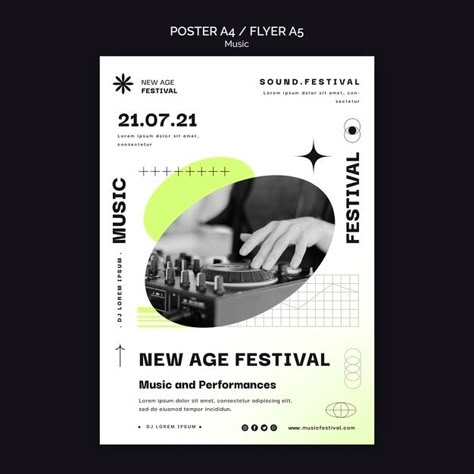 Music Layout, Spotify Poster, Graphic Flyer, Live Music Poster, Music Banner, Concert Poster Design, New Age Music, Music Flyer, Electro Music