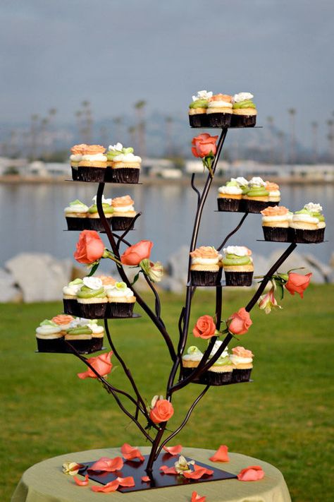 Cupcake Tree Large 1 – cake and cupcake stands Tree Cupcake Stand, Unique Cake Stands, Cupcake Tree, Cupcake Stand Wedding, Cake And Cupcake Stand, Cupcake Display, Wedding Cakes With Cupcakes, Wedding Cake Stands, Tree Cakes